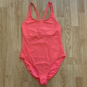 Lole pink coral one piece swimsuit size 10